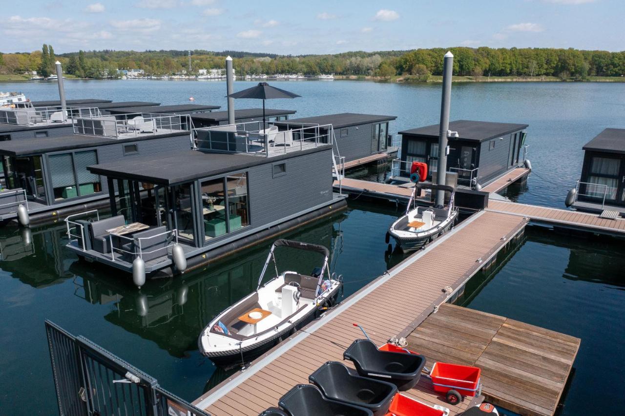 Houseboats Mookerplas Met Dakterras Middelaar Exteriér fotografie