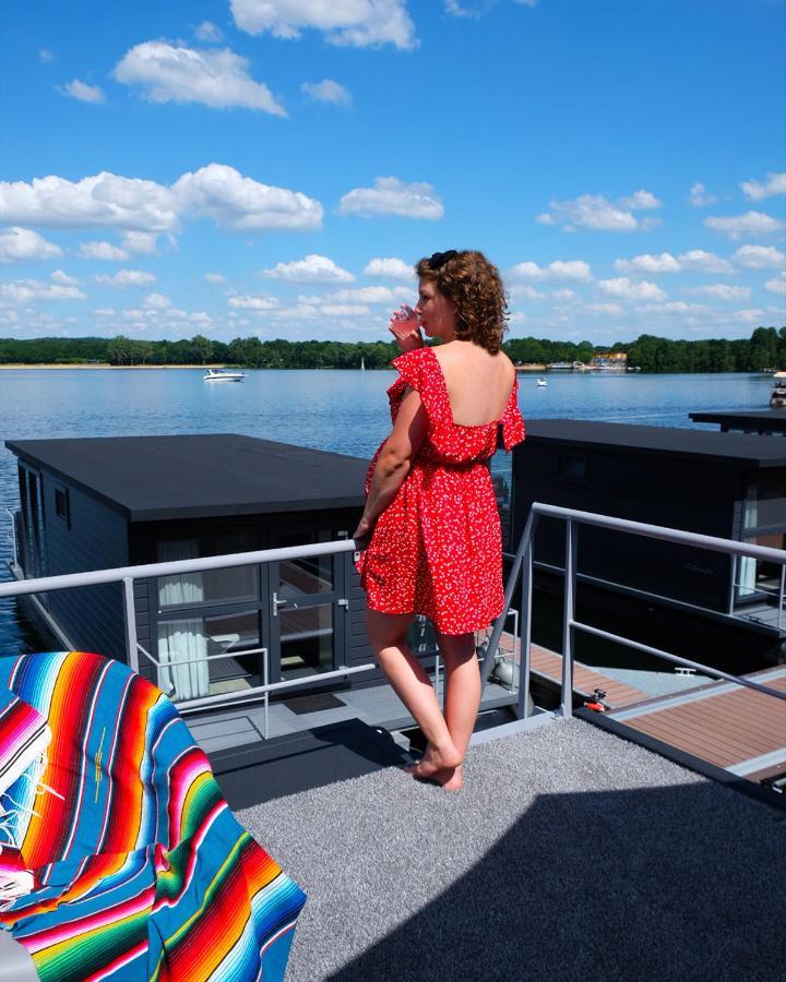 Houseboats Mookerplas Met Dakterras Middelaar Exteriér fotografie