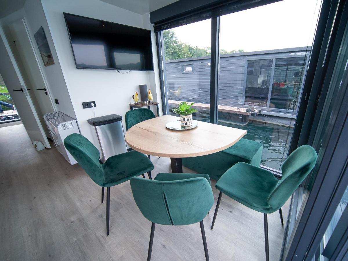 Houseboats Mookerplas Met Dakterras Middelaar Exteriér fotografie