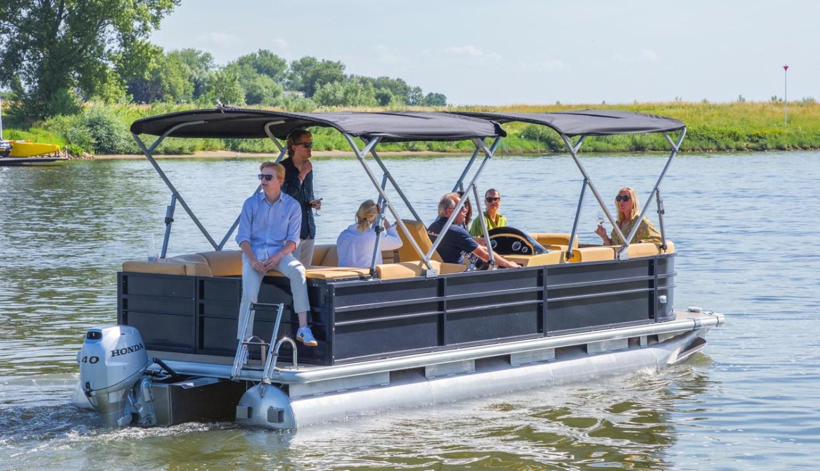 Houseboats Mookerplas Met Dakterras Middelaar Exteriér fotografie